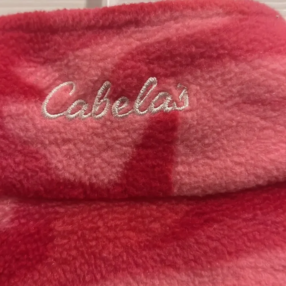 Cabela’s little girl youth XS 4/5 pink warm fleece Camo camouflage  jacket